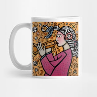 Jazz Musician playing a trumpet Mug